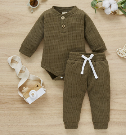 2Pcs Suit Toddler Long Sleeve Romper